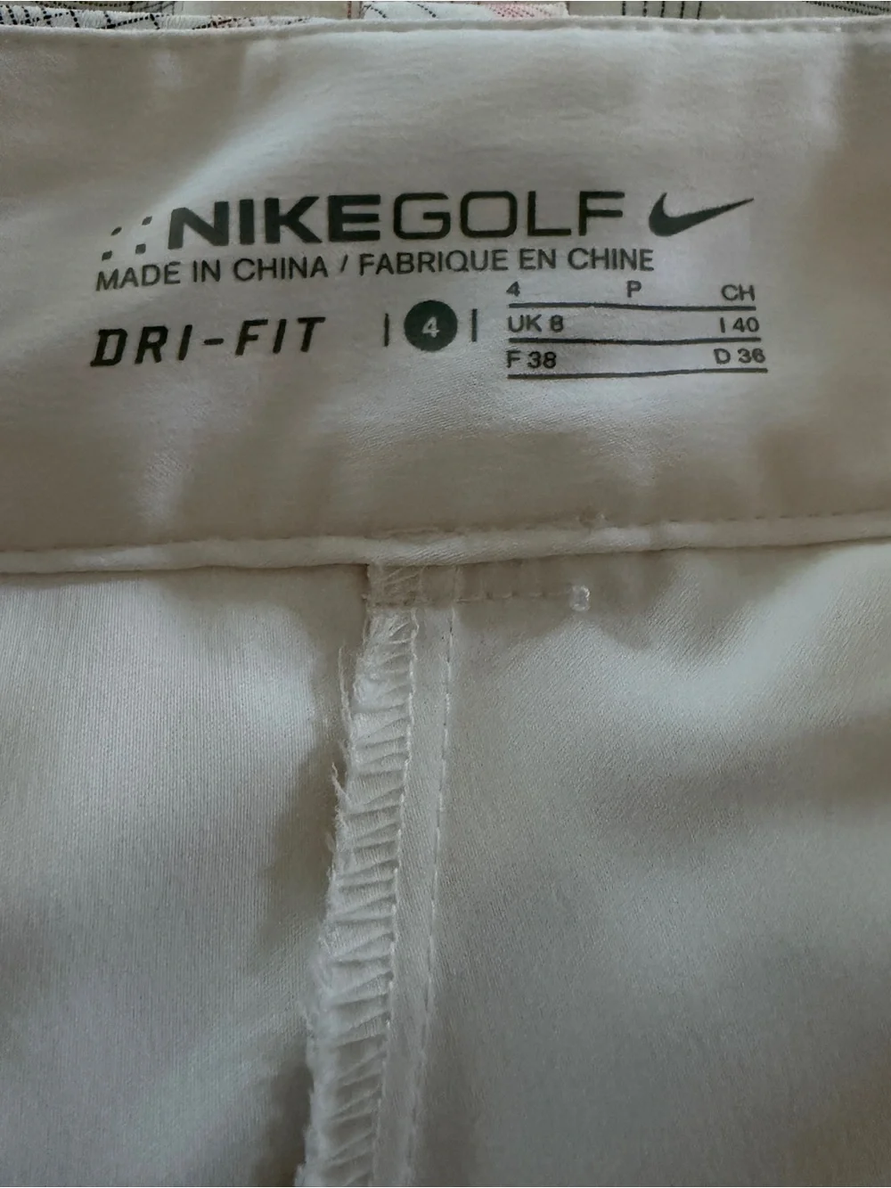 Nike Golf Dri-FIT Pastel Plaid Stretch Athletic Skort Skirt Size 4